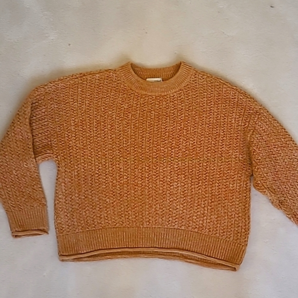 Chunky knit crop sweater sz XL